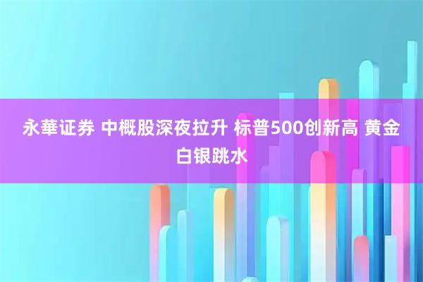永華证券 中概股深夜拉升 标普500创新高 黄金白银跳水