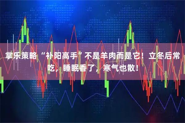 掌乐策略 “补阳高手”不是羊肉而是它!立冬后常吃,睡眠香了,寒气也散!