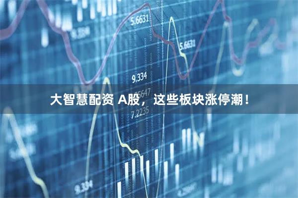 大智慧配资 A股,这些板块涨停潮!